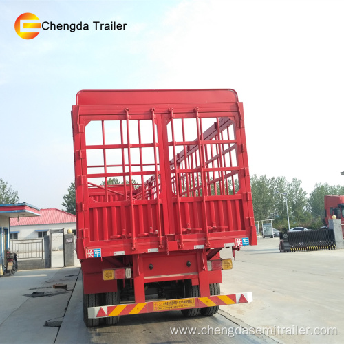 Steel 3 Axles Fence Semi trailer